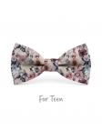 ANTON - NOEUD PAPILLON ENFANT ou ADO - VIEUX ROSE, MAUVE & VERT