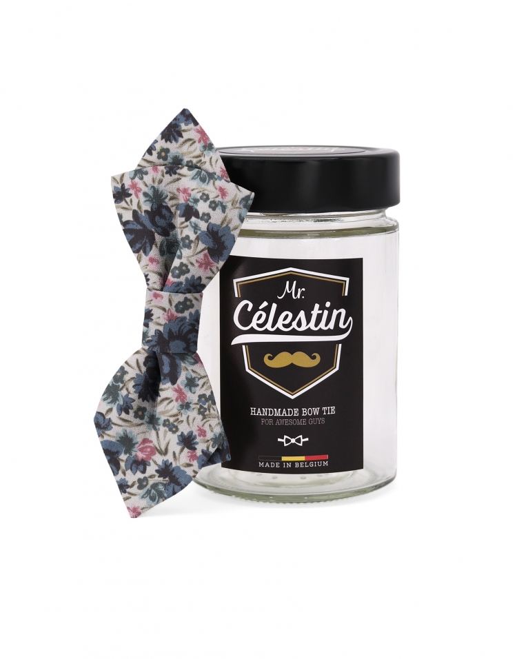 KANG - BLOEMEN STRIK - DIAMOND - BLAUW, ROZE & KAKI