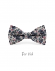 KANG - NOEUD PAPILLON ENFANT ou ADO - BLEU, ROSE & KAKI
