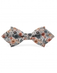 JUN - NOEUD PAPILLON FLEURI - DIAMOND - ORANGE & BLEU