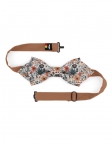 JUN - NOEUD PAPILLON FLEURI - DIAMOND - ORANGE & BLEU