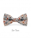 JUN - NOEUD PAPILLON ENFANT ou ADO - ORANGE & BLEU