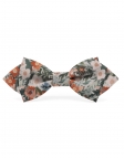 PARK - NOEUD PAPILLON FLEURI - DIAMOND - ORANGE, VERT, TURQUOISE & BEIGE
