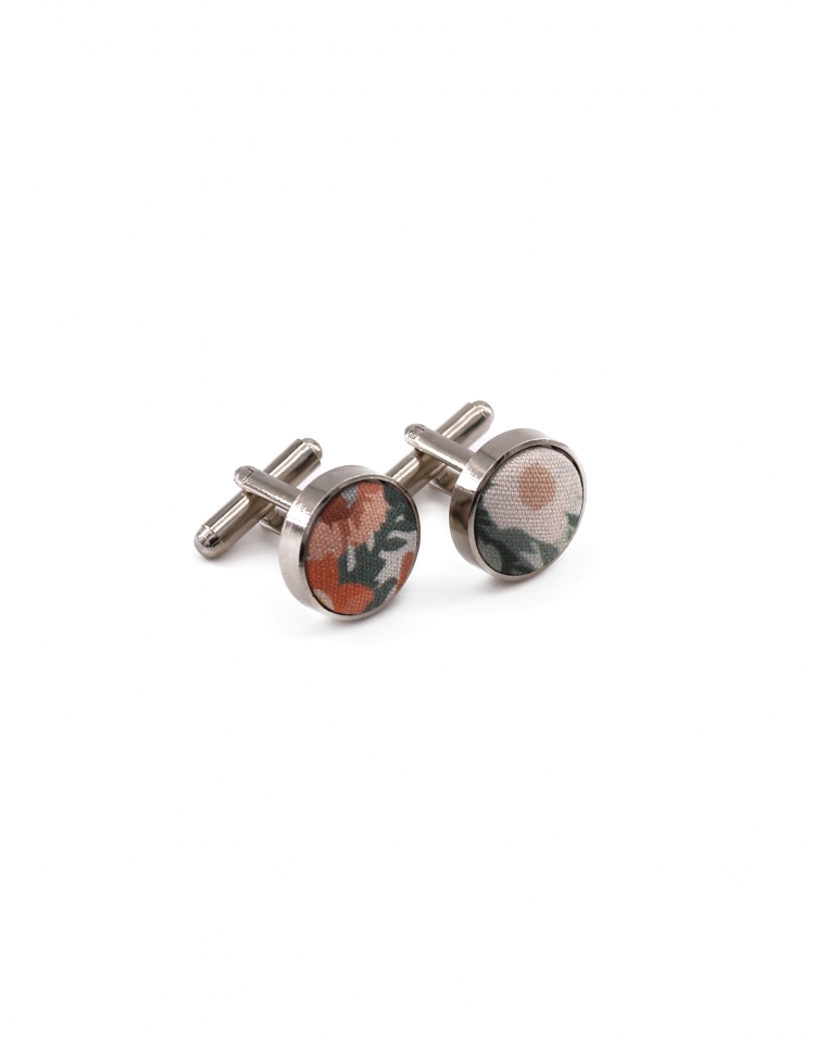 PARK - BOUTONS DE MANCHETTE FLEURIS