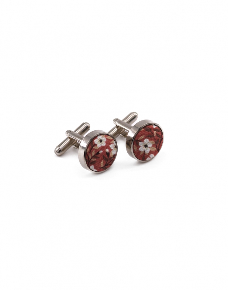 LEE - BOUTONS DE MANCHETTE FLEURIS
