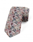 ANTON - FLORAL TIE - OLD PINK, PURPLE & GREEN