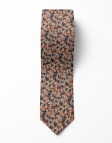 HAKATA - FLORAL TIE - BEIGE, RUST, BROWN and NAVY BLUE