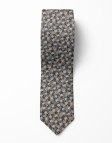 LEO - FLORAL TIE - BEIGE & TEAL