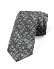 LUCAS - FLORAL TIE - GREEN & BEIGE