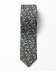LUCAS - FLORAL TIE - GREEN & BEIGE