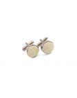 CREMA - STOFFEN manchetknopen - LICHTBEIGE