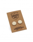 CREMA - BOUTONS DE MANCHETTE EN TISSU - BEIGE CLAIR