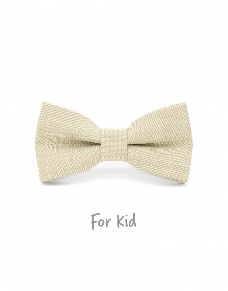 CREMA - NOEUD PAPILLON ENFANT ou ADO - BEIGE CLAIR
