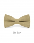 CORDA - KID or TEEN BOW TIE - WARM BEIGE