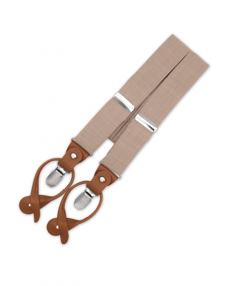 CIPRIA - BRETELLES EN TISSU - BEIGE NUDE
