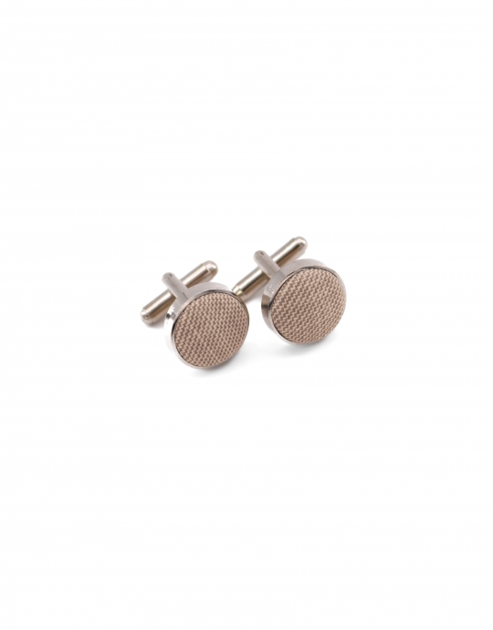 CIPRIA - BOUTONS DE MANCHETTE EN TISSU - NUDE