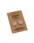 CIPRIA - FABRIC CUFFLINKS - NUDE