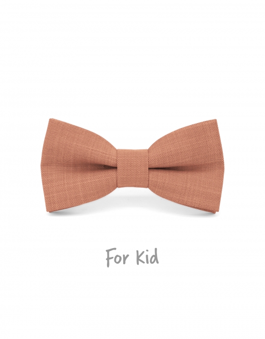 PESCA - KID or TEEN BOW TIE - PEACH ORANGE