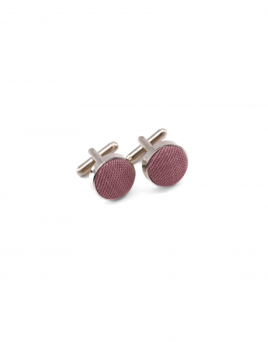 ROSALA - FABRIC CUFFLINKS - RASPBERRY PINK