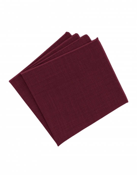 VINO - POCKET SQUARE - WINE RED