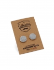 GOLFO - BOUTONS DE MANCHETTE EN TISSU - GRIS CLAIR