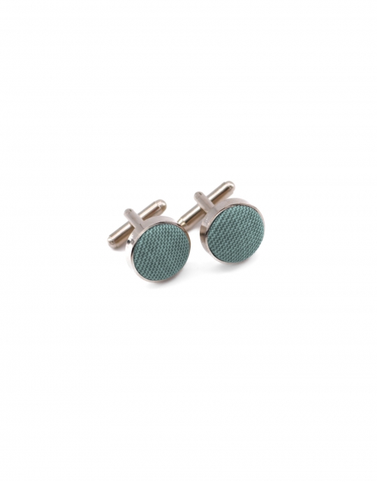 LAGUNA - BOUTONS DE MANCHETTE EN TISSU - TURQUOISE