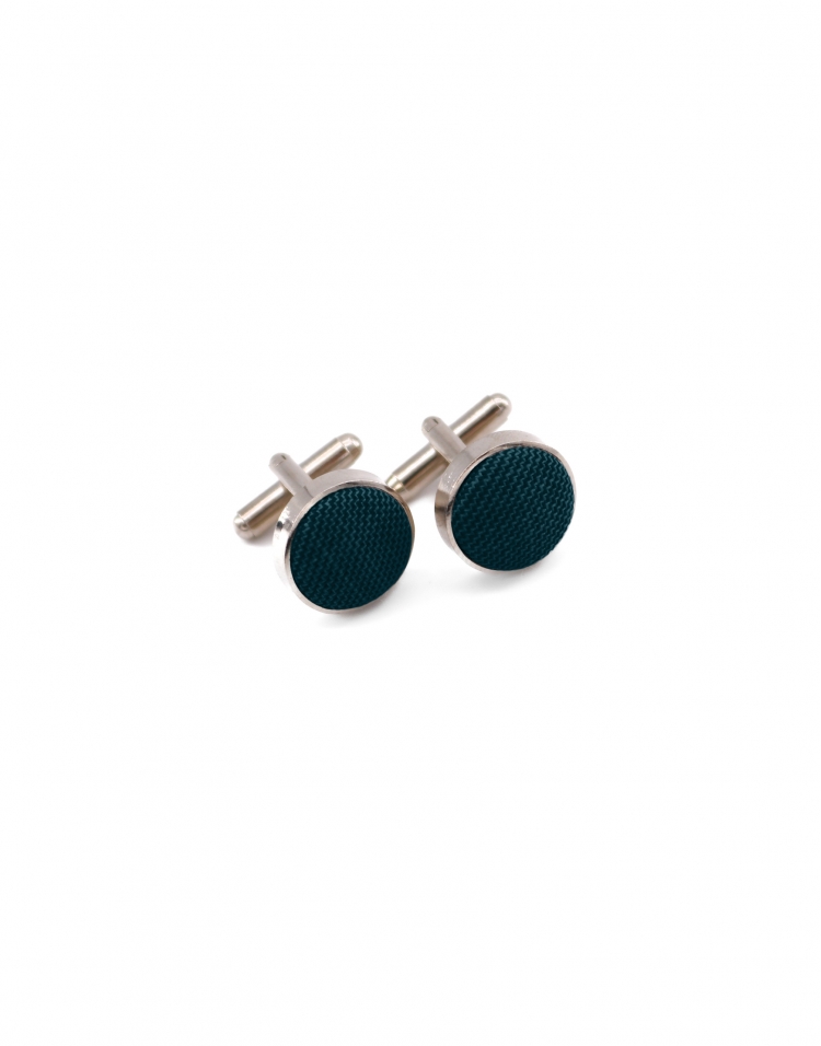 OTTANIO - STOFFEN manchetknopen - GROEN TEAL