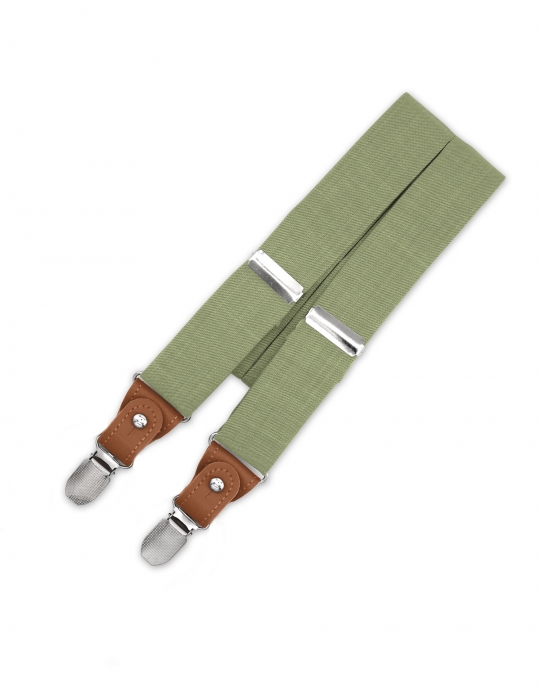 FOGLIA - BRETELLES A PINCES - VERT OLIVE - CLASSIC