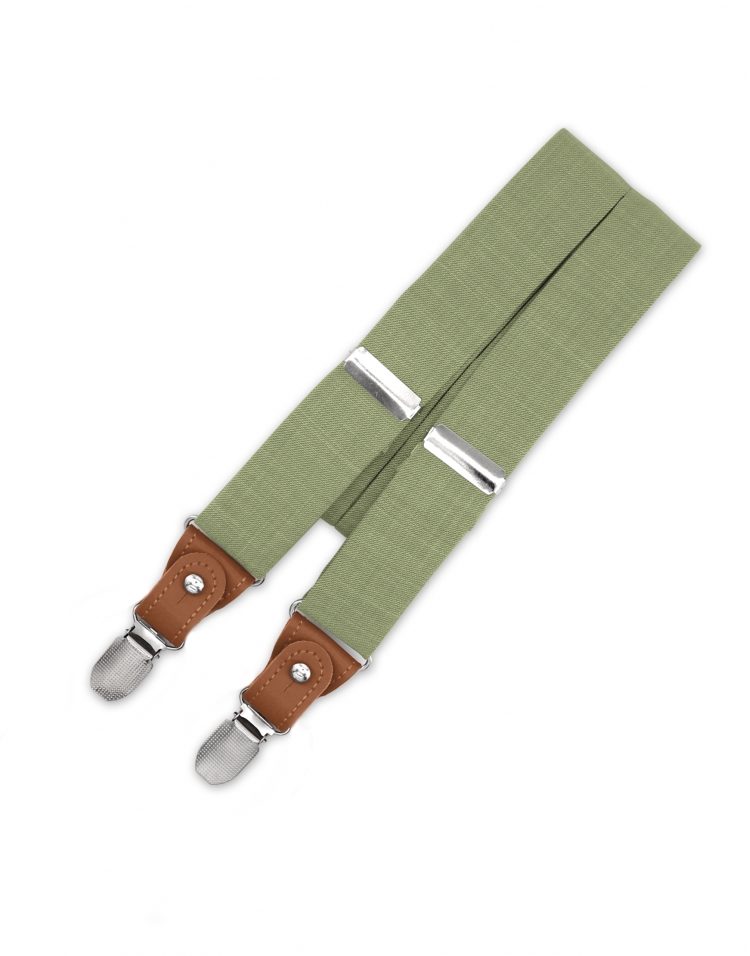 FOGLIA - BRETELLES A PINCES - VERT OLIVE - CLASSIC