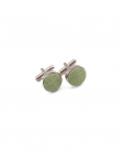 FOGLIA - STOFFEN manchetknopen - OLIVE GROEN