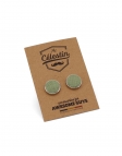 FOGLIA - STOFFEN manchetknopen - OLIVE GROEN