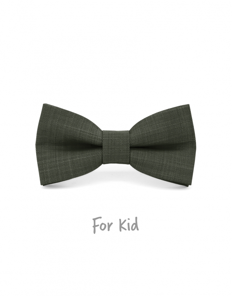 PINETA - KID or TEEN BOW TIE - THYME GREEN