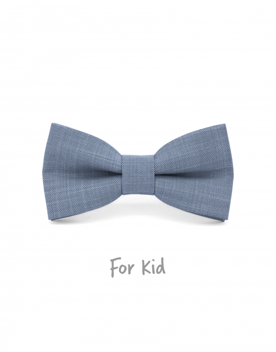 BRUMA - KID or TEEN BOW TIE - MIDDLE BLUE