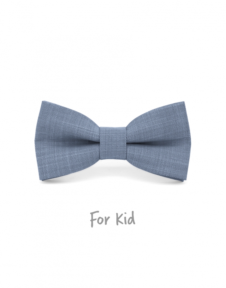BRUMA - KID or TEEN BOW TIE - MIDDLE BLUE