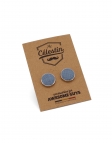 BRUMA - BOUTONS DE MANCHETTE EN TISSU - BLEU MOYEN