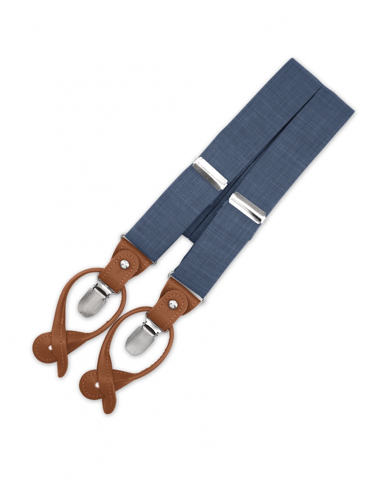 TEMPESTA - BRETELLES EN TISSU - BLEU DENIM
