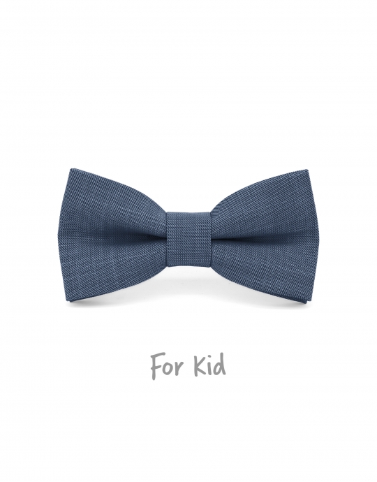 TEMPESTA - KID or TEEN BOW TIE - DENIM BLUE