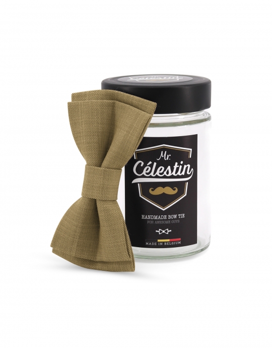 MALTO - NOEUD PAPILLON - BEIGE CACAHUETE