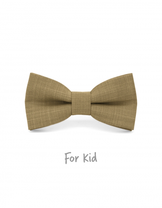 MALTO - KID or TEEN BOW TIE - PEANUT BEIGE