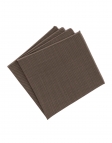 CASTAGNA - POCKET SQUARE - CHESTNUT BROWN