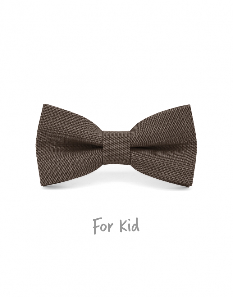 CASTAGNA - KID or TEEN BOW TIE - CHESTNUT BROWN