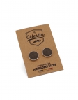 CASTAGNA - FABRIC CUFFLINKS - CHESTNUT BROWN