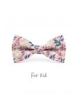 MEGGEN - KID or TEEN BOW TIE - PINK, MAUVE & BEIGE