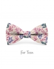 MEGGEN - KID or TEEN BOW TIE - PINK, MAUVE & BEIGE