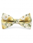 POSILLIPO - NOEUD PAPILLON FLEURI - CLASSIC - JAUNE, BLANC & VERT