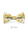 POSILLIPO - KID or TEEN BOW TIE - YELLOW, WHITE & GREEN