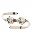 SALAMANCA - FLORAL BOW TIE - DIAMOND - GREEN, ORANGE, RED & BLUE