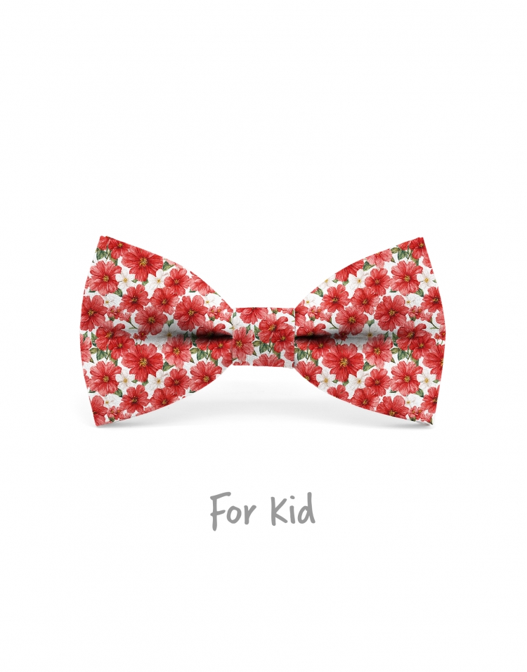 CADOGAN - NOEUD PAPILLON ENFANT ou ADO - ROUGE & BLANC