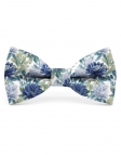 SANDTON - NOEUD PAPILLON FLEURI - CLASSIC - BLEU & PETROLE
