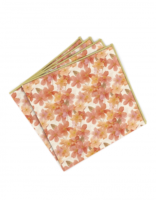 MOSMAN - BLOEMEN POCHET - ORANJE